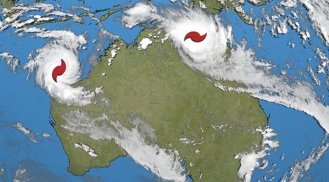 En estado de emergencia Australia tras la llegada de dos ciclones al mismo tiempo
